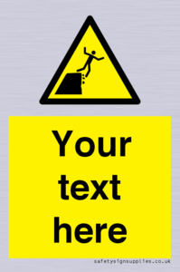 Custom Warning unstable cliff edge